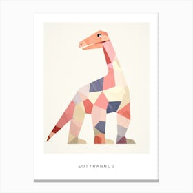 Nursery Dinosaur Art Eotyrannus 2 Poster Canvas Print