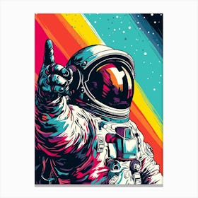 Astronaut In Space Canvas Print