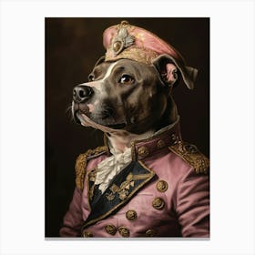 Regal Staffy, Staffordshire Bull Terrier Canvas Print