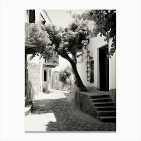 Bodrum, Turkey, Mediterranean Black And White Photography Analogue 1 Canvas Print