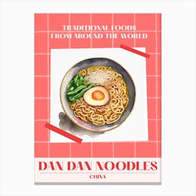 Dan Dan Noodles China 2 Foods Of The World Canvas Print