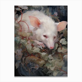 A Realistic And Atmospheric Watercolour Fantasy Character 3 Canvas Print