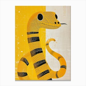 Yellow Cobra Canvas Print