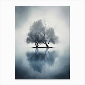 Trees In The Mist Canvas Print Canvas Print