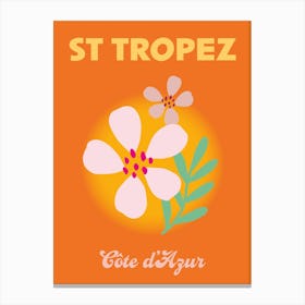 St Tropez Cote D'Azur Travel Print Canvas Print