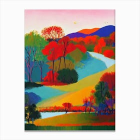 Jim Corbett National Park1 India Abstract Colourful Canvas Print