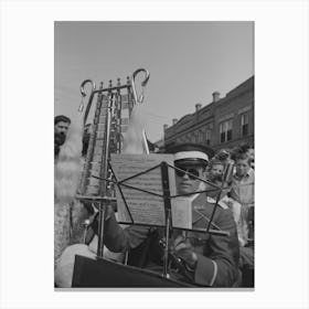 Member Of Southwestern University Band With Instrument, National Rice Festival, Crowley, Louisiana By Russell Canvas Print