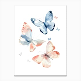 Watercolor Butterflies Canvas Print