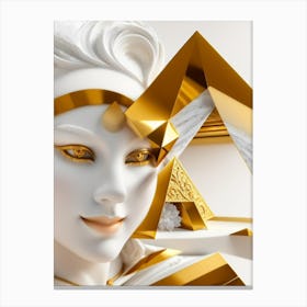 Fantasy Golden Goddess Canvas Print