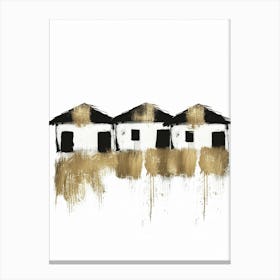 Three Houses Canvas Print 1 Canvas Print