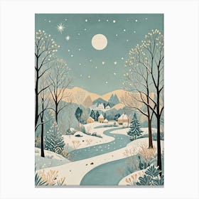 Winter Landscape Canvas Print