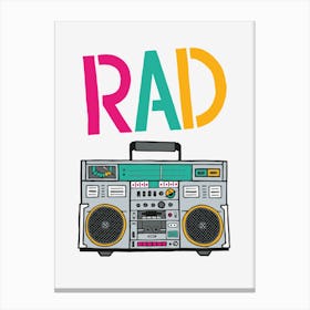 Retro Boombox 1 Canvas Print