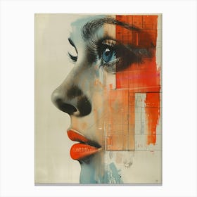 Abstract Portrait Of A Woman Canvas Print