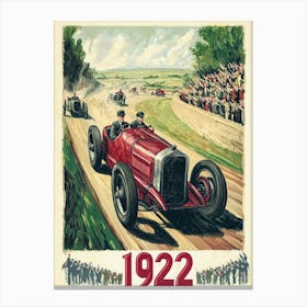 Aihrgdesign A Vintage Sports Poster For A 1922 Automobile Ral 489e7627 D179 43d8 Af02 05701f260ac0 1 Canvas Print