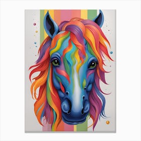Rainbow Horse 27 Canvas Print