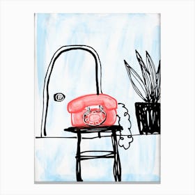 Red Telephone Canvas Print