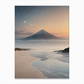 Beach Volcano Canvas Print