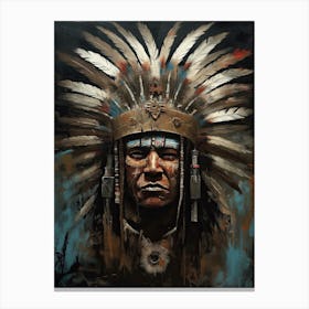 Tribal Imprints: Marking the Pages of Native History Canvas Print