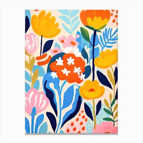 Flowers 17, Matisse style, Floral Canvas Print