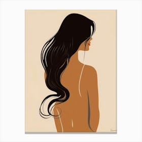 Back View Of A Woman 1 Canvas Print