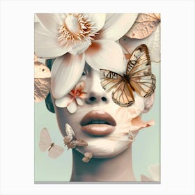 Butterfly Face 1 Canvas Print