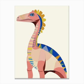 Nursery Dinosaur Art Dilophosaurus 2 Canvas Print