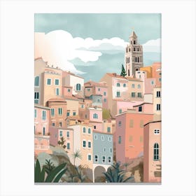 Genoa, Italy Illustration Canvas Print