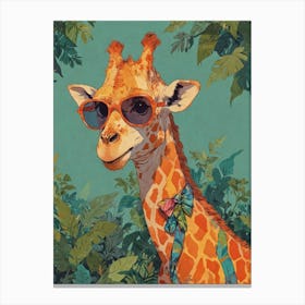 Giraffe In Sunglasses 1 Canvas Print