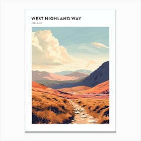 West Highland Way Ireland 1 Hiking Trail Landscape Poster Canvas Print
