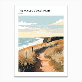 The Wales Coast Path Wales 3 Hiking Trail Landscape Poster Canvas Print