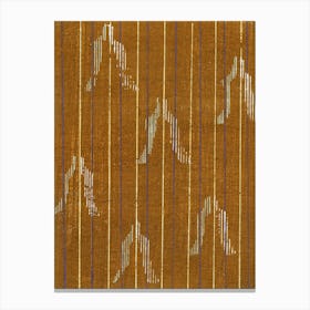 Vintage Ukiyo-e Woodblock Print Of Japanese Textile, Shima Shima, Furuya Korin (223) Canvas Print