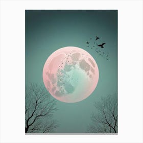 Fly Away Moon Scene (6) Canvas Print