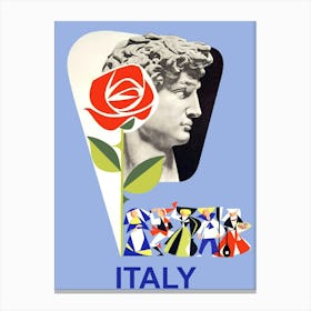 Italy, Vintage Travel Poster 1 Canvas Print