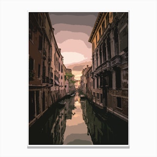 Sunset Venice Canvas Print