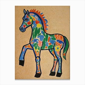 Colorful Horse Style Henri Matisse Canvas Print