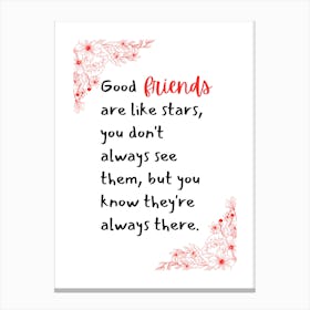 Friendship Canvas Print