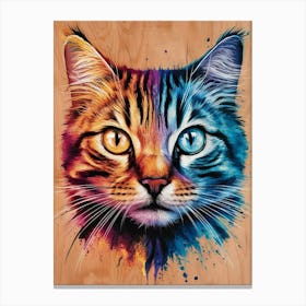 Cat Print Canvas Print