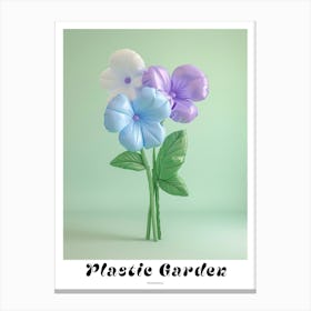 Dreamy Inflatable Flowers Poster Periwinkle 2 Canvas Print