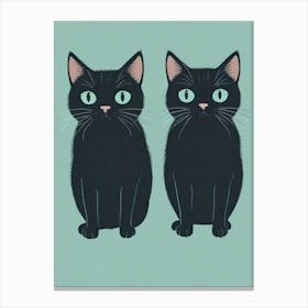 Two Cats Arts Prints (1) Canvas Print