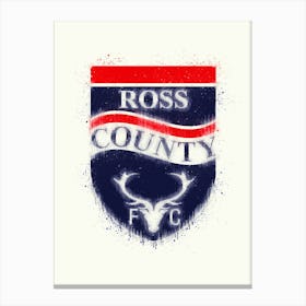 Ross County League Scotland Canvas Print