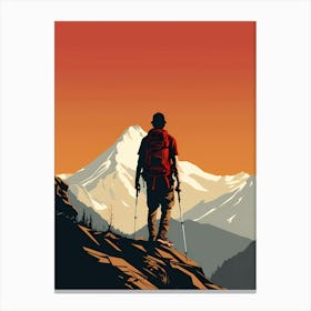 Hiking in Everest Canvas Print