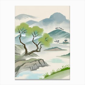 Chinese Landscape Painting 1 Canvas Print