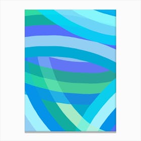 Rainbow Arch - Blue 2 Canvas Print