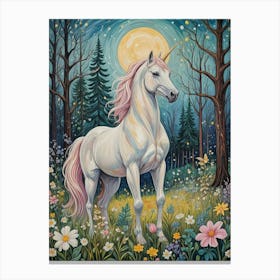 Midnight Unicorn Canvas Print