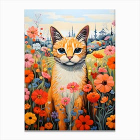 Contemporary Country Cats 5 Canvas Print