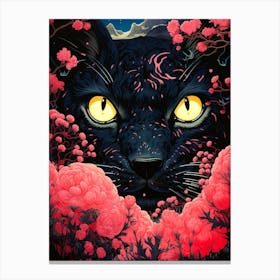 Sakura Cat Canvas Print