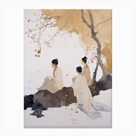 Three Chinese Women, Chinese Classic Canvas Print