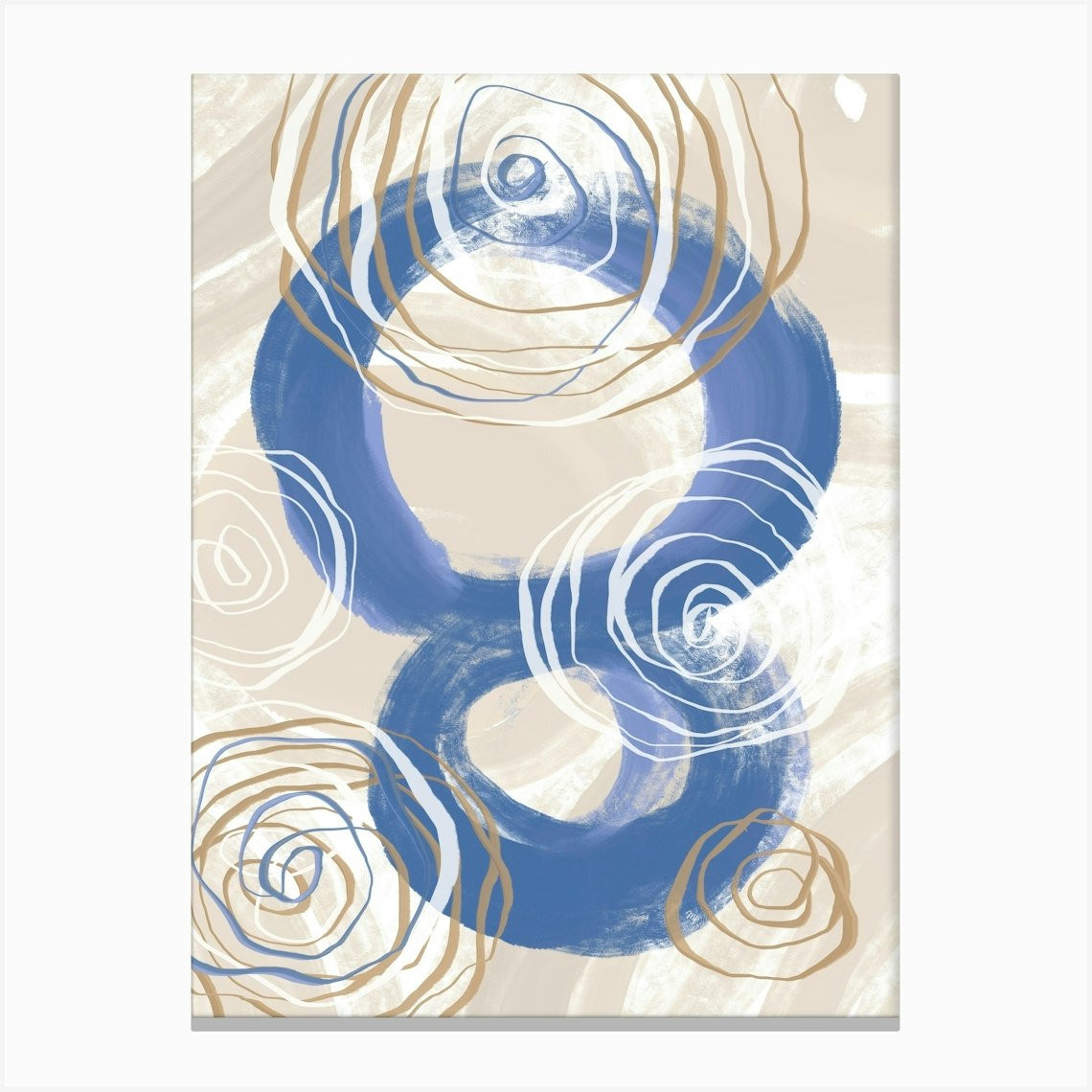 Abstract Whirlpool Canvas Print by Martina