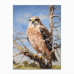 Bird Painting Falcon 8 Canvas Print
