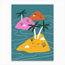 Sleeping Islands Canvas Print